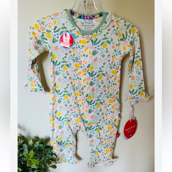 Magnetic Me Floral Kids Bodysuit - Picture 2 of 2